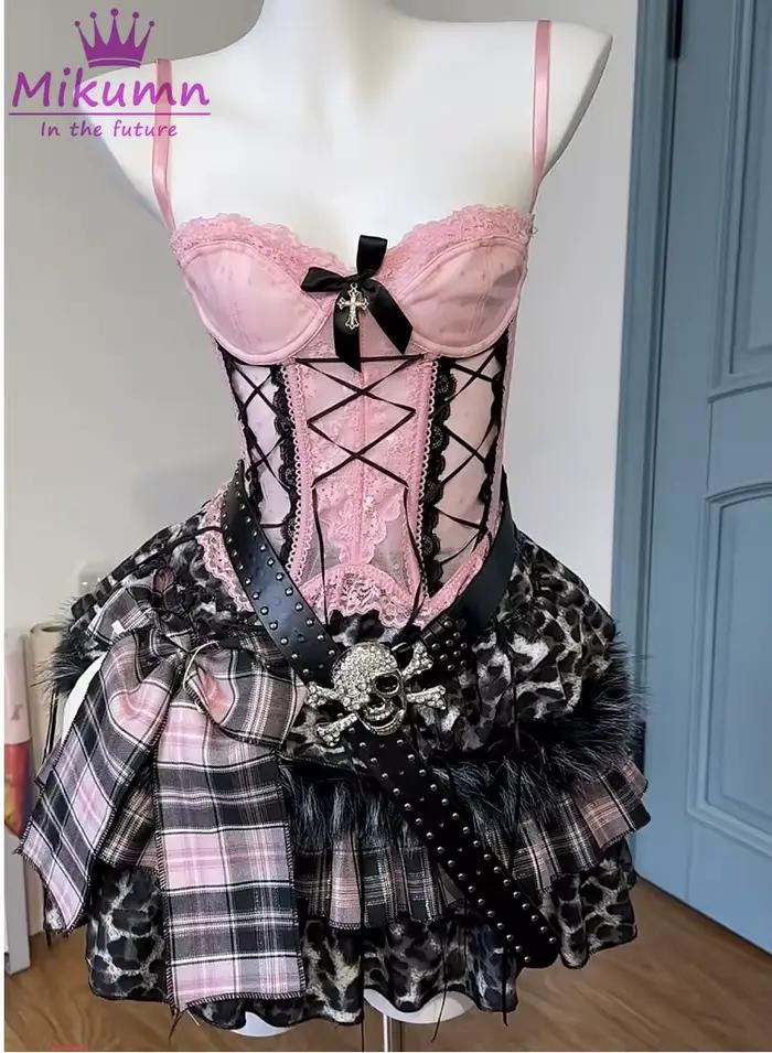 Ensemble jupe gothique Lolita Mikumn pour femme