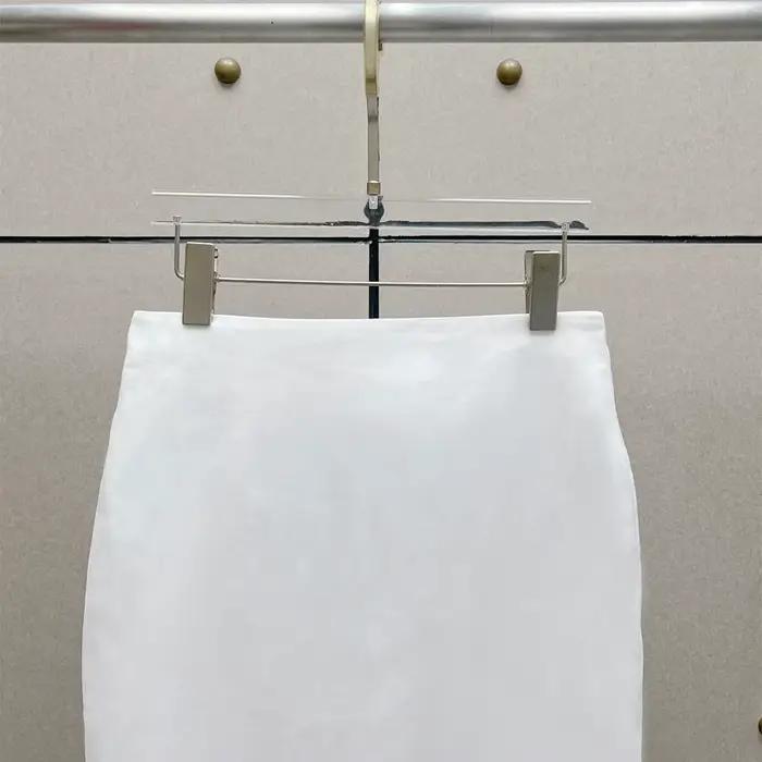 Jupe crayon moulante en mélange coton et lin pour femme