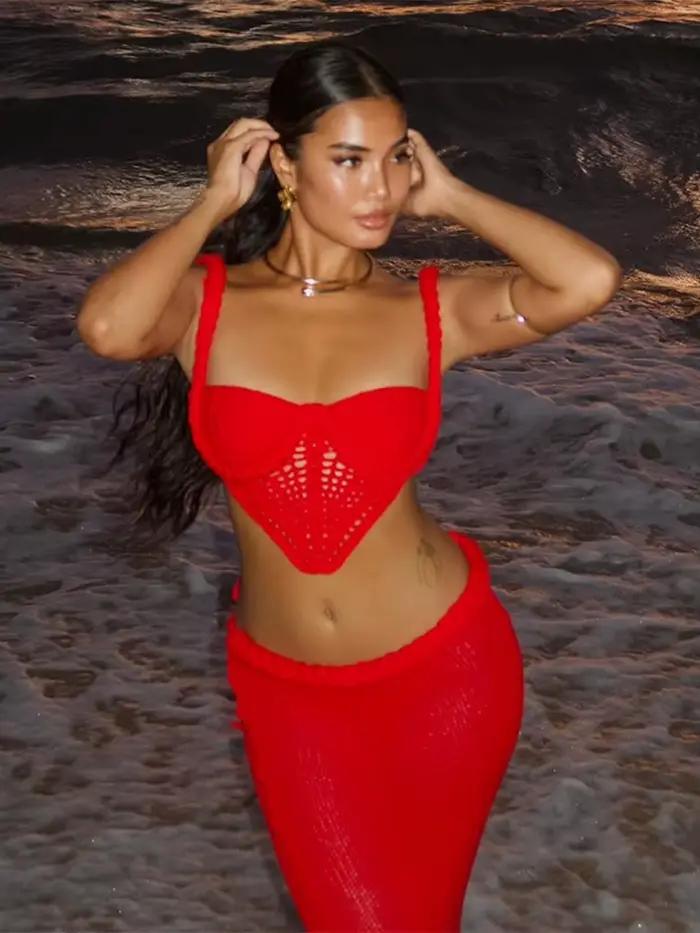 Ensemble de jupes en Y moulantes sexy pour femmes