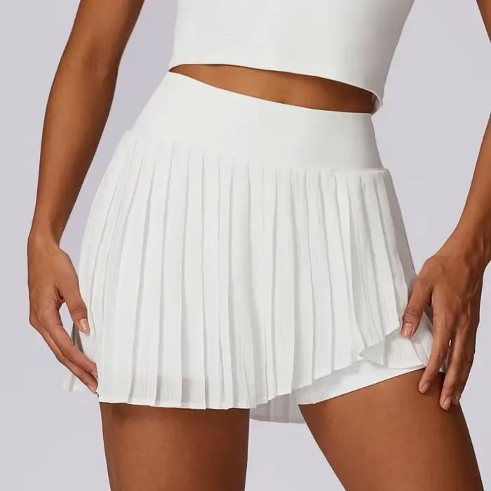Jupe de dehors Plissée Décontractée pour Femme