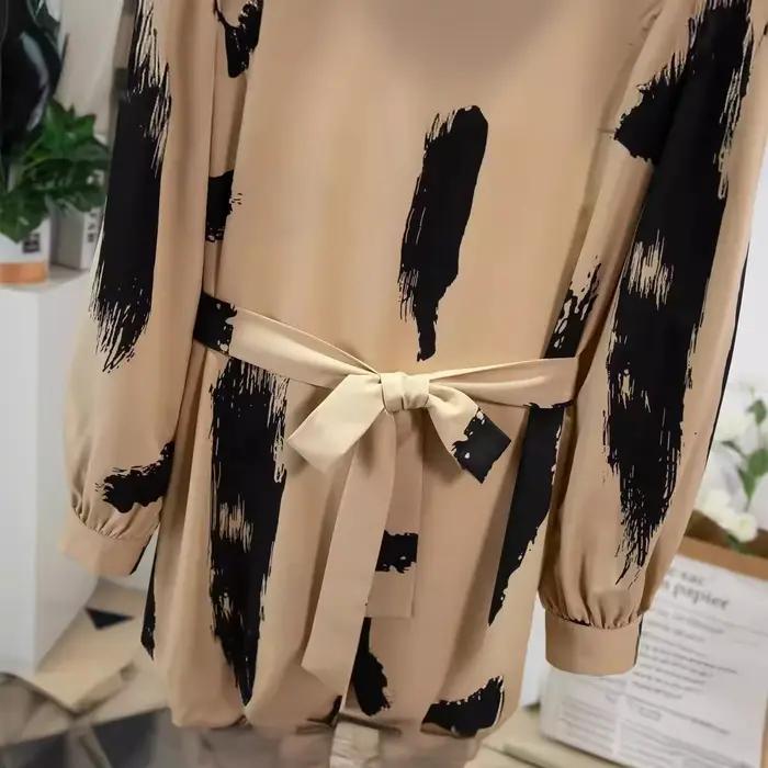 Robe longue musulmane du Moyen-Orient pour femmes, robe turque avec ceinture, robe pour femmes, vêtements modestes à la mode, fabrication chinoise