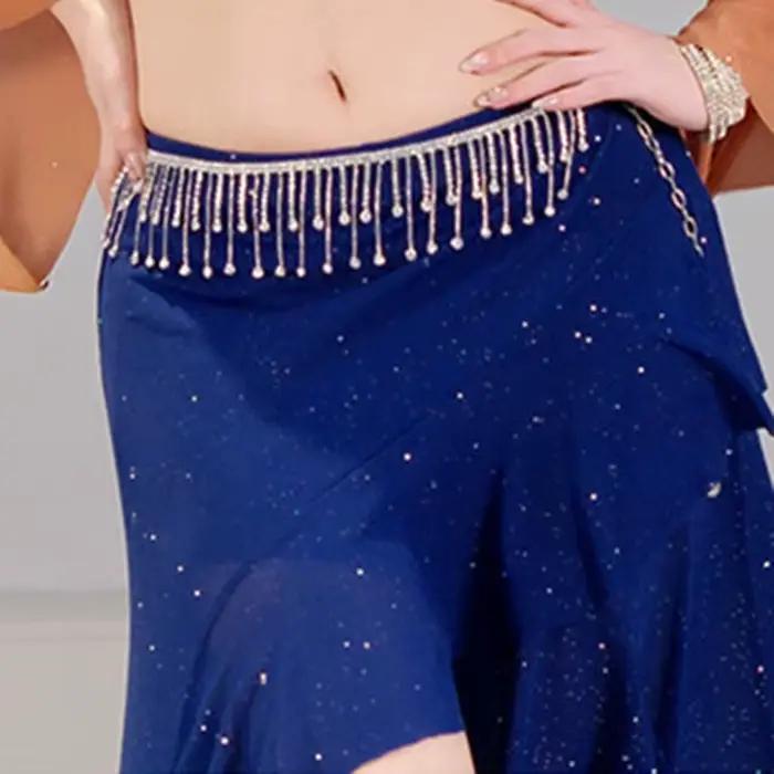 Jupe de danse orientale scintillante pour femme
