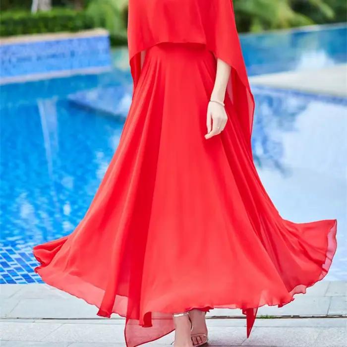 Robe en mousseline de soie blanche à manches longues pour femmes, style vintage, mode décontractée, vêtements élégants et luxueux, printemps, nouvelle collection, 2024
