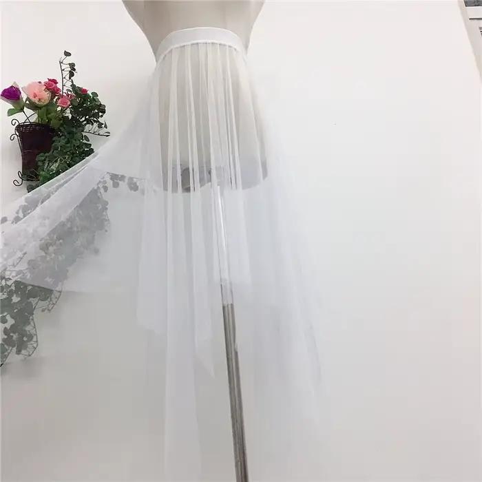 Jupe plissée en maille transparente pour femmes