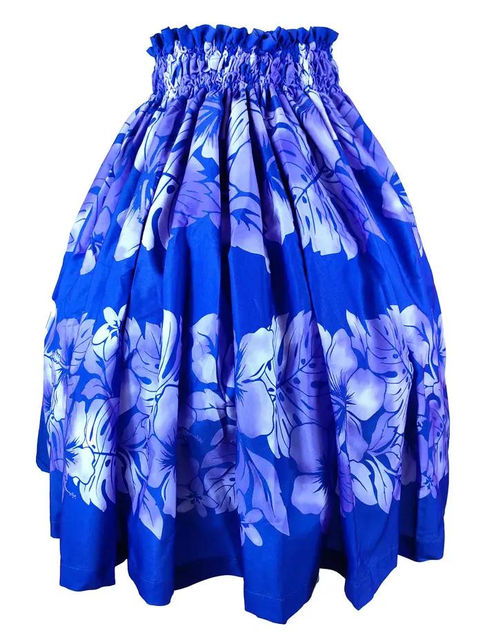 Jupe hawaïenne Hula Dance Pa'u imprimée Floral pour femmes, tenue festive et de performance, idéale pour les cérémonies de diplôme et événements familiaux
