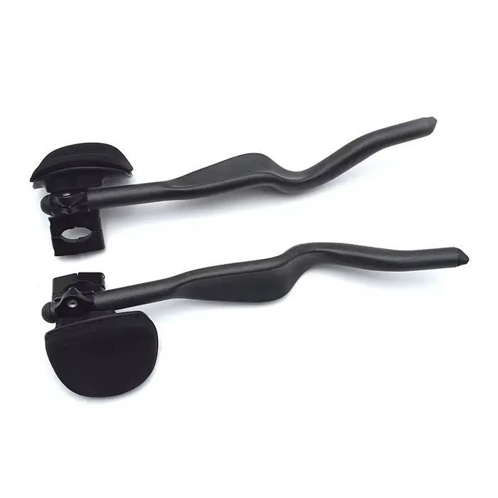 Vélo de route Triathlon temps d'essai 3K repose-vélo entièrement en carbone guidon TT 35 ° Pour extension de guidon Aero avec clip