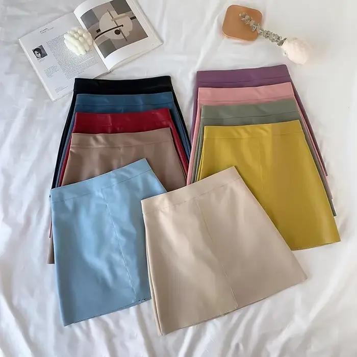 Jupe courte amincissante taille haute pour femmes