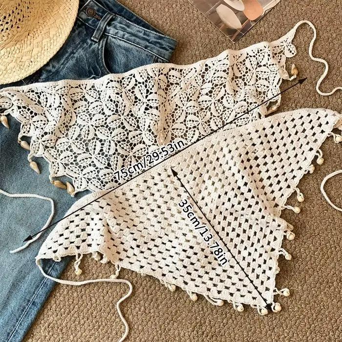Jupe En Crochet À Franges Y2K Style Streetwear Multifonctionnelle Asymétrique Polyester Coton Occasions Printemps Soirées Plage Vivastreet