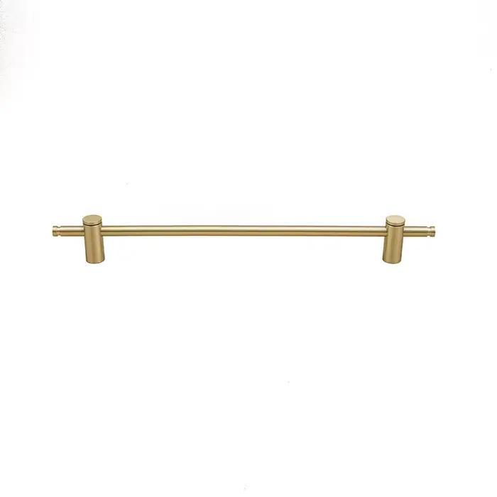 Poignée en laiton massif pur pour garde-robe, meubles longs Foy, moderne, simple, doré, léger, luxe, intégré, armoire, longue poignée