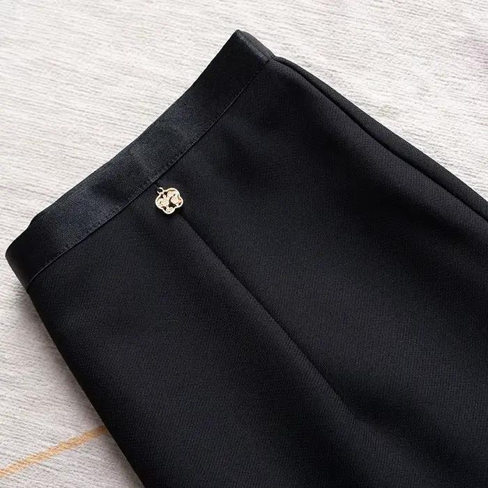 ZUZK printemps nouvelle jupe droite femmes taille élastique