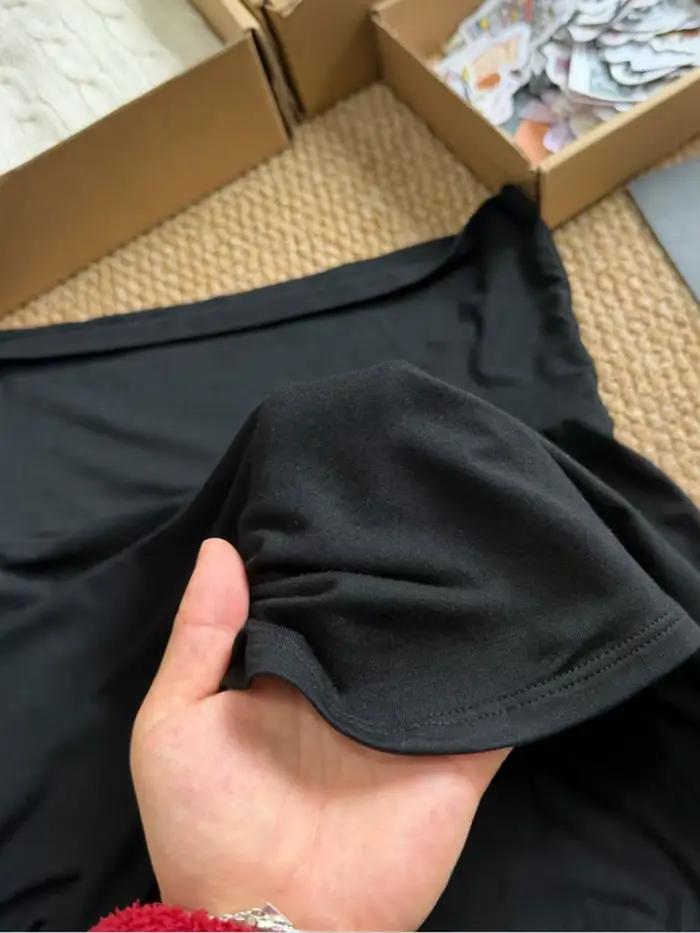 Mini-jupe noire plissée pour femme, taille unique, style préppy, décontractée, coupe trapèze, polyester et coton, pour sorties nocturnes estivales
