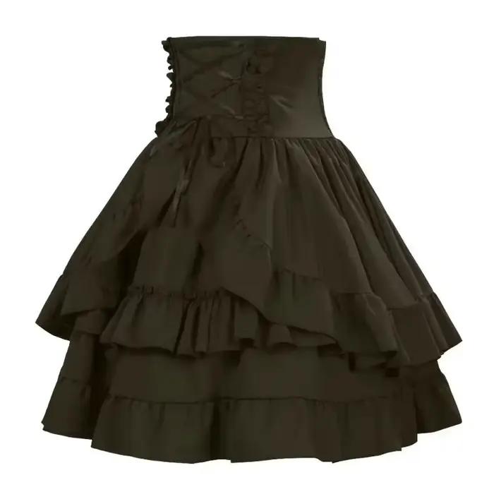 Jupe de style gothique médiéval vintage Y2k pour femmes