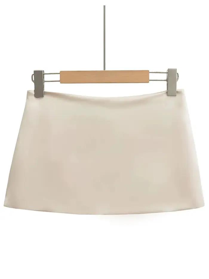 Mini jupe crayon en satin Yamycka pour femmes, vêtements d'été sexy, vintage, noir, blanc, rose, mode, jupes courtes, mignon, micro pour plage et soirées
