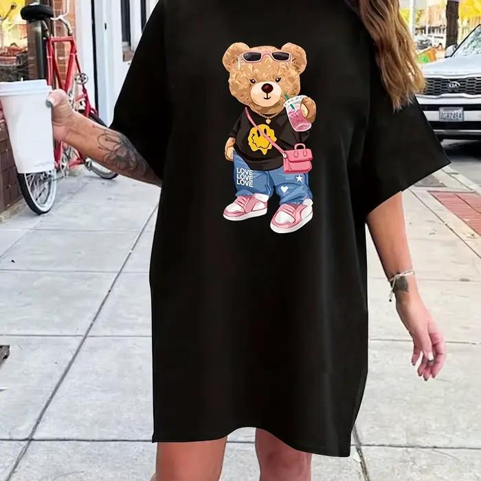 Mini T-shirt à manches courtes et col rond pour femmes