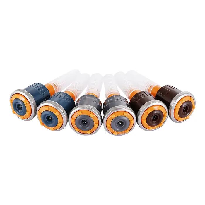 Arroseur rotatif à buse réglable avec arc de 90-210/360 degrés, portée de 2,5-9,1 m pour l'irrigation des jardins, buse de dispersion Ray Jet