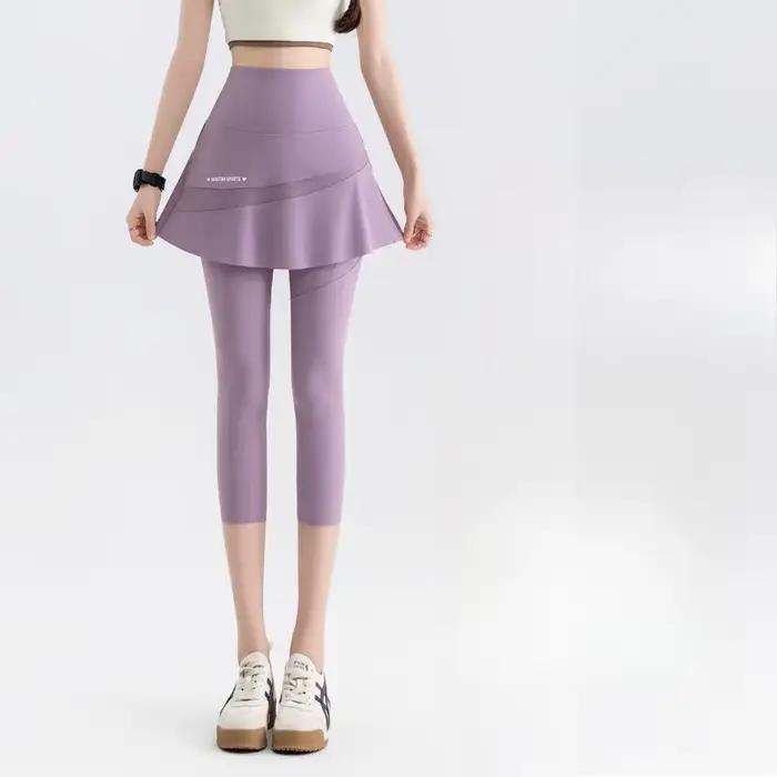 Faux deux pantalons jupe courte avec poches d'été