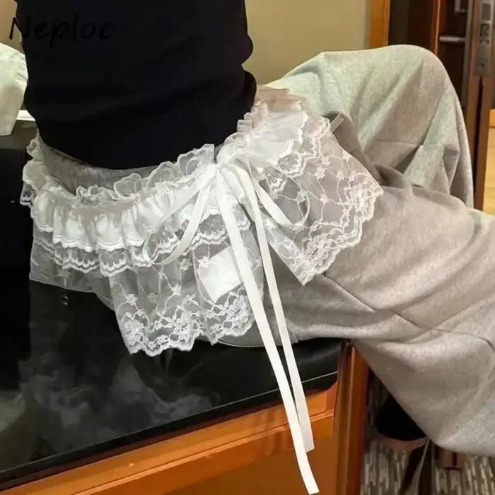 Coréen Ins blogueur Unique dentelle couches gaze jupes