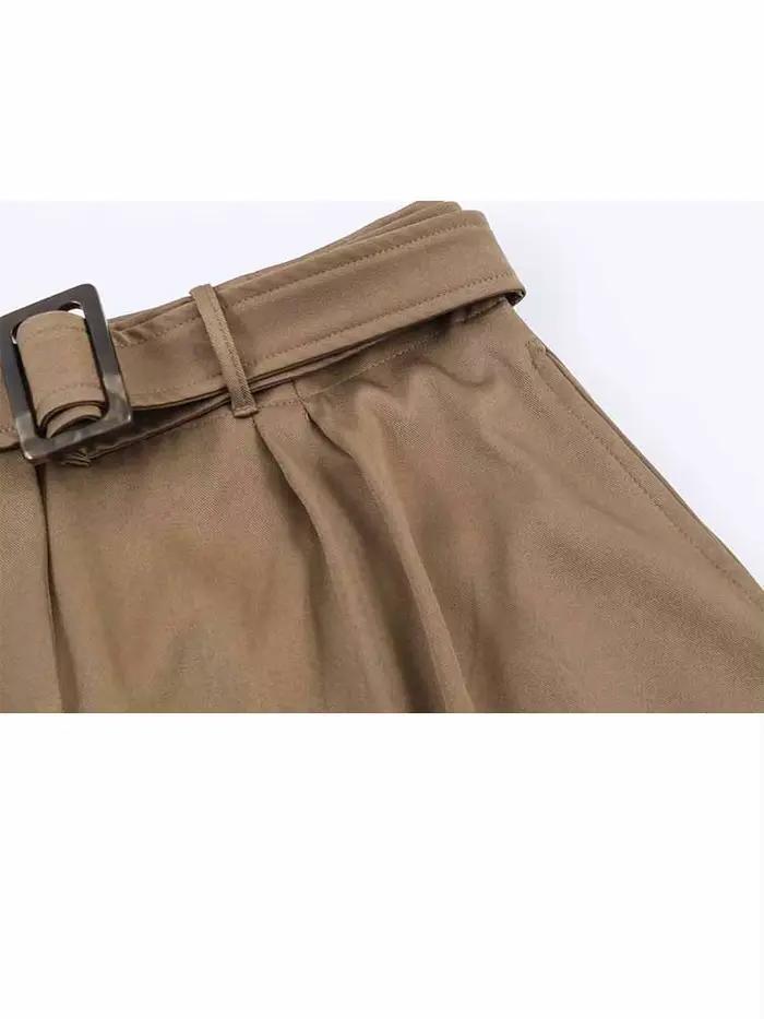 Jupe mi-longue pour femme, mode printemps, polyvalente, avec ceinture, version ballon, couleur unie, décontractée, ample, été