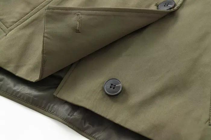 MUJER Trench Coat à capuche pour femme Coupe-vent à manches longues pour femme Nouveau en manteaux et vestes pour femme Manteaux d'hiver Femme Trench