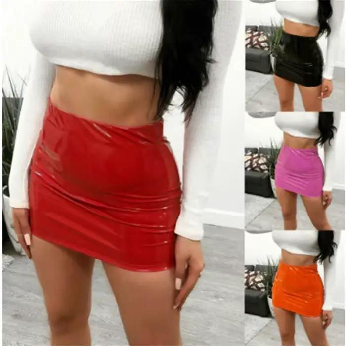 Jupe crayon hirigin en polyester pour femmes, mini jupe moulante, style préppy, silhouette élégante pour soirées et événements