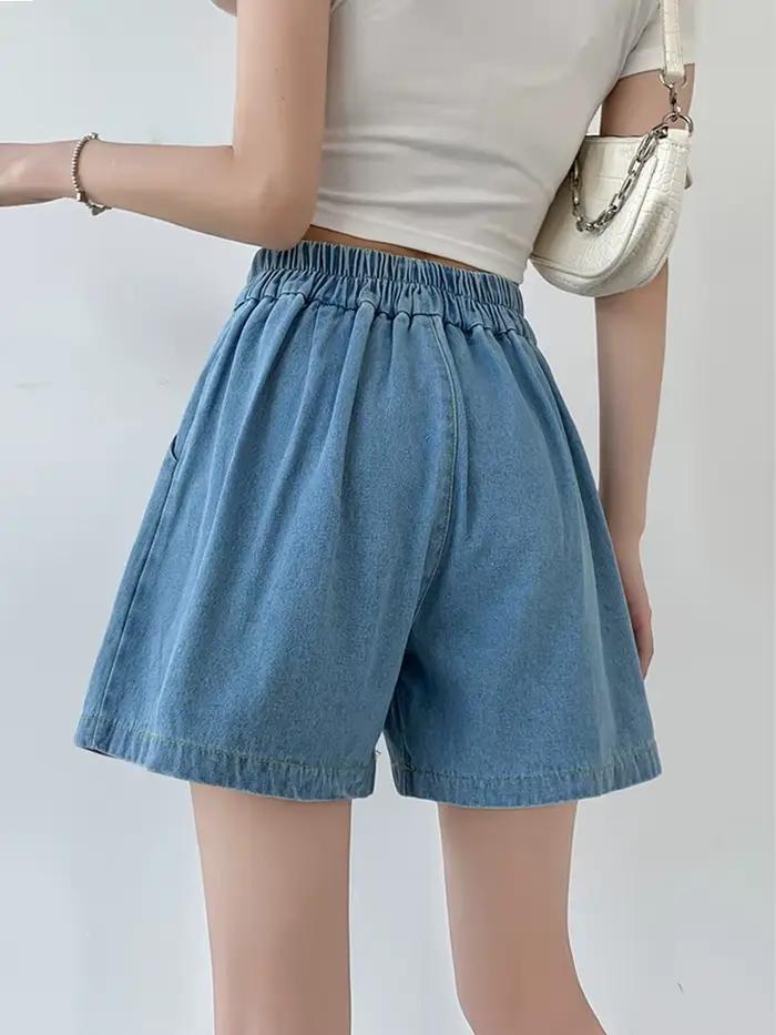 2025 été grande taille Denim Shorts jupes femmes ample décontracté jambe large jean pantalons courts Femme