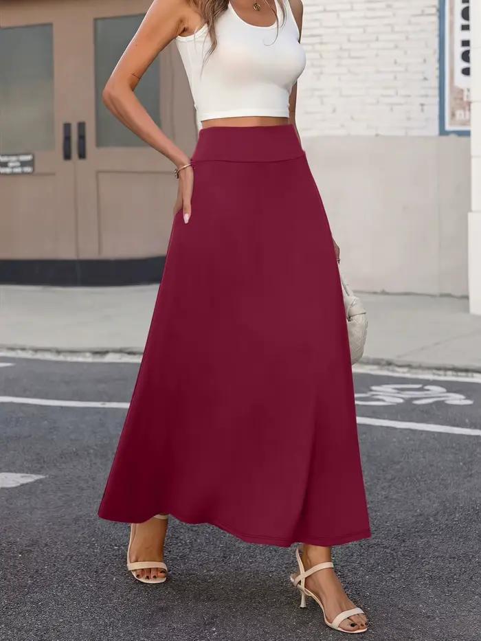 Jupe longue tendance discrète