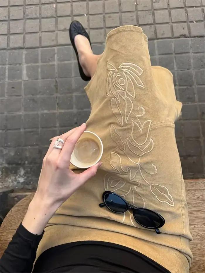 Jupe longue vintage imprimée été 2026 pour femme