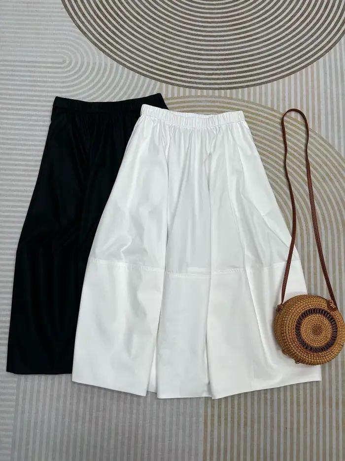 Jupe minimale décontractée pour femmes, style japonais, 100% coton