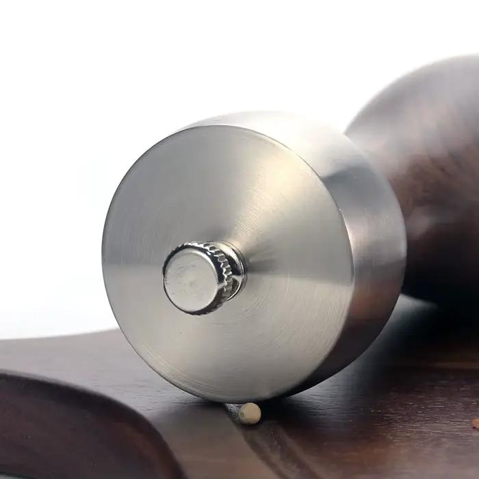 Moulin à poivre en hêtre Leeseph Premium, moulin à sel et à poivre – Rotor de précision en acier au carbone pour poivre, sel marin, poivre