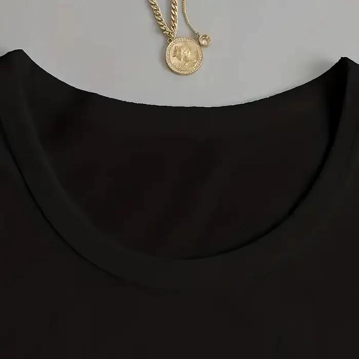 T-shirt d'été amusant pour femmes avec imprimé Los Angeles, col rond, manches courtes, style vintage années 90, vêtements pour filles