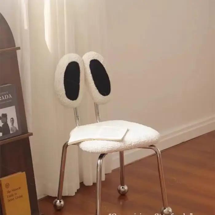 Chaises de salon confortables, Design moderne et élégant, chaise de maquillage, pivotante de luxe, individuelles, meubles nordiques