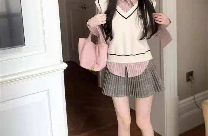 Jupe courte à taille haute à carreaux imprimés