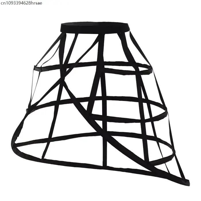 Cage cerceau jupon femmes irrégulière Crinoline jupe sacoche blanc noir mariage mariée sous-jupe agitation