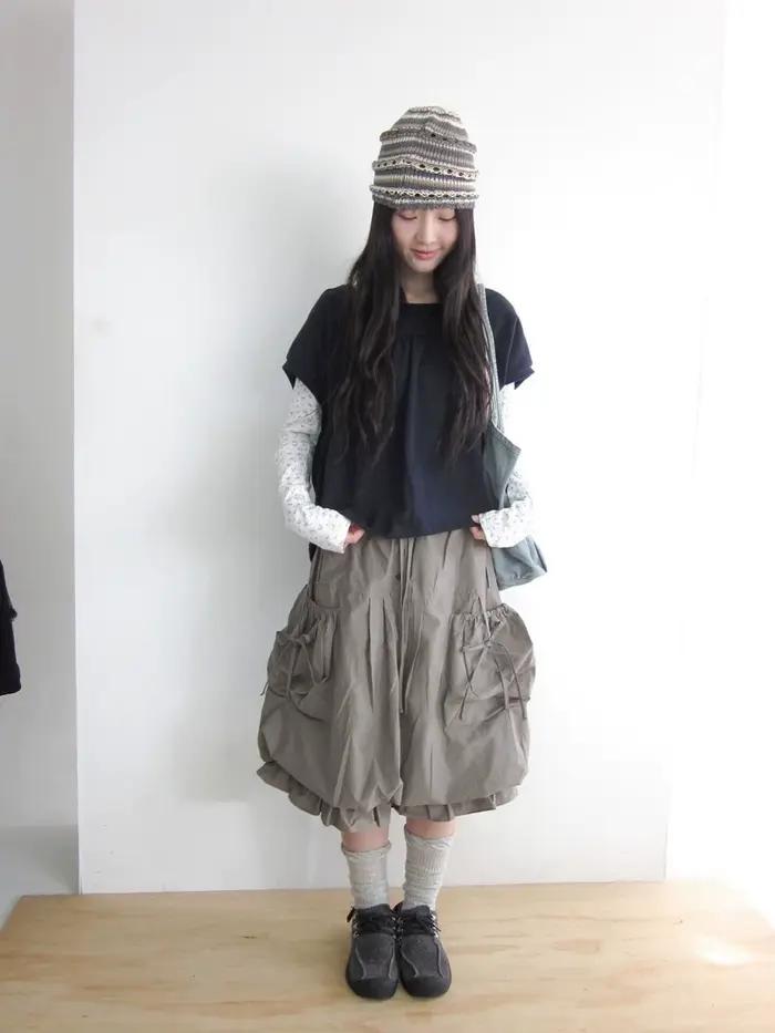 Jupe plissée style safari polyvalente pour femme