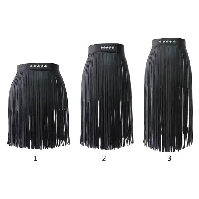 Jupe en Faux Cuir Punk Femme Occasionnels Festifs Danse Fête Clubwear Halloween Rave Partie Musique