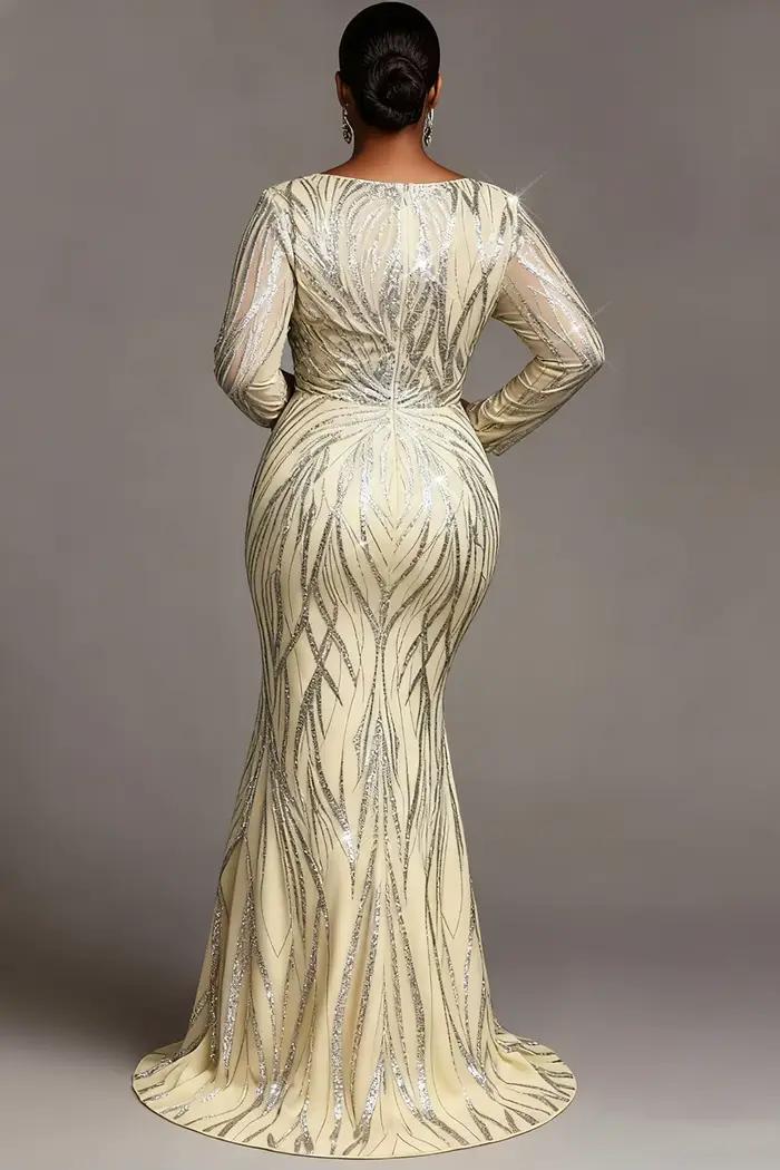 Robe de mariée grande taille en Tulle argenté