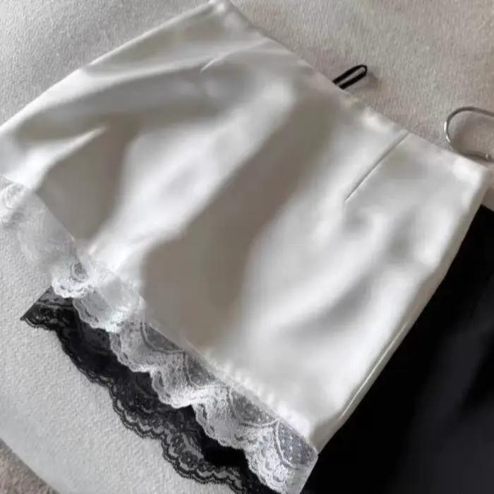 OCEANLOVE Jupes en satin et dentelle pour femmes