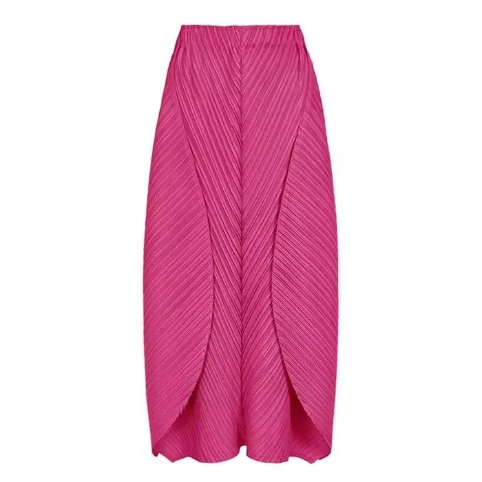 Jupes pour femmes femme vêtements nouvelle belle Lssey Miyake couleur unie 2025 printemps et été