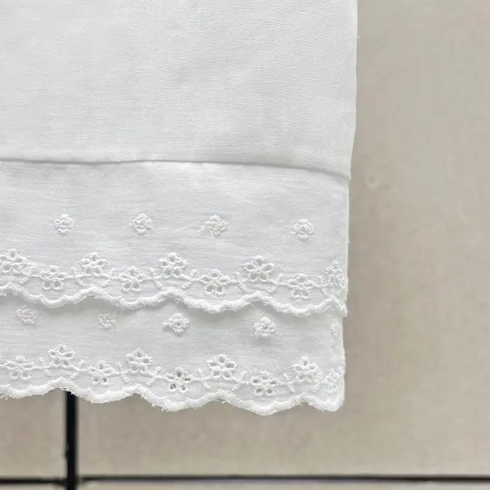 Jupe crayon moulante en mélange coton et lin pour femme