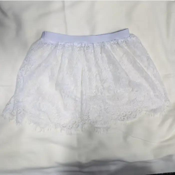 Mini-Jupe N2025 Sexy en Dentelle Transparente Jupe En Maille Rallonge De Chemise Taille Unique Pour Femmes Occasions Spéciales