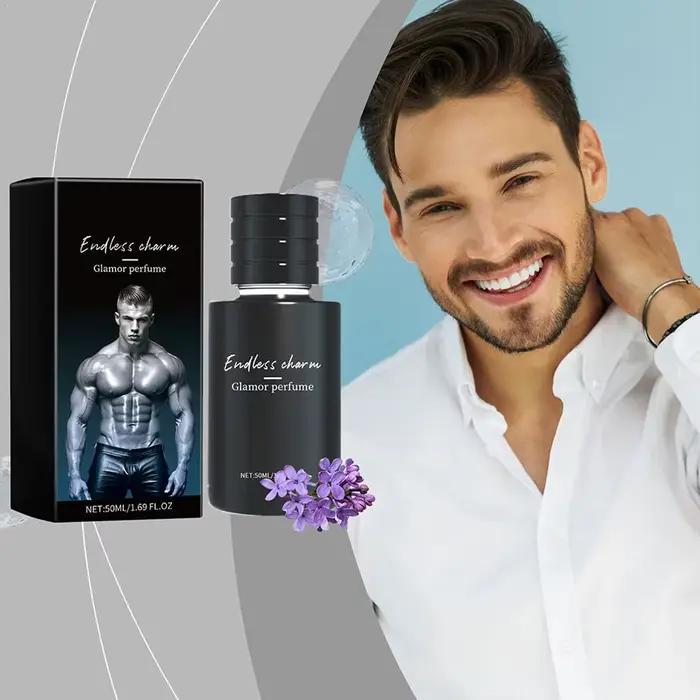 Parfum aux phéromones pour homme, longue tenue, 50 ml, rehausse le charme masculin, idéal pour les rendez-vous, Cologne pour homme
