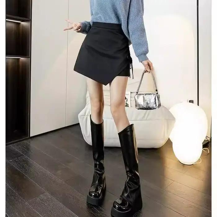 Fanceey nouvelle jupe taille haute pour femmes minceur