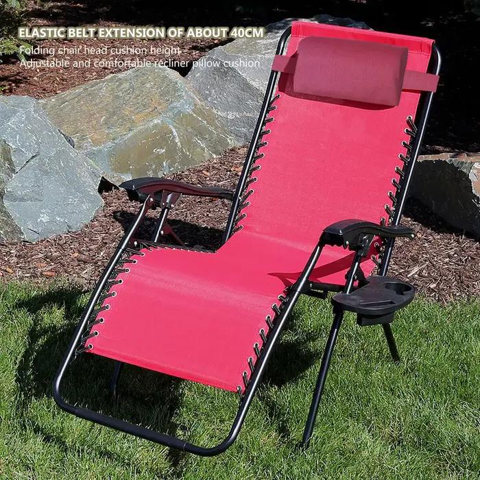 Coussin de chaise longue de jardin, oreiller de cou, appui-tête pour fauteuil inclinable, coussin de chaise de plage, coussin de repos pour terrasse de camping et chaise longue, coussin de repos pour