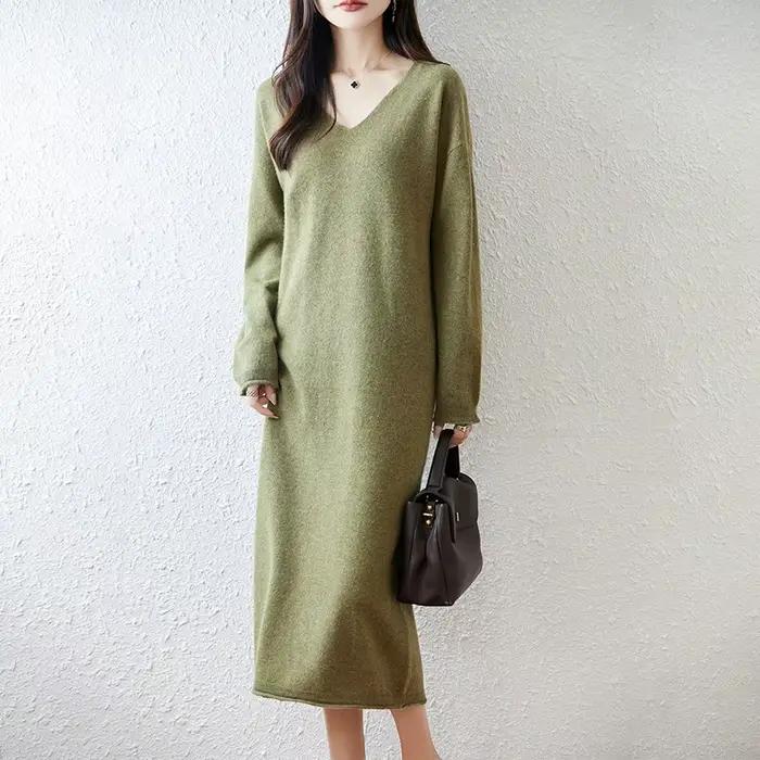 Nouvelle jupe en laine en automne et en hiver