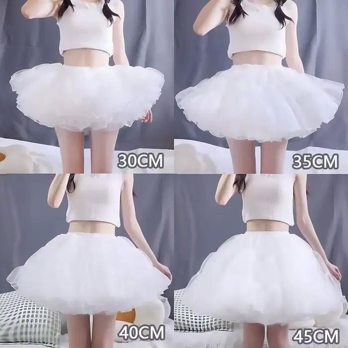 Jupon de soucoupe volante Lolita – Crinoline désossée à volume maximum, sous-jupe invisible sans fil pour gothique quotidien Sweet OP/JSK