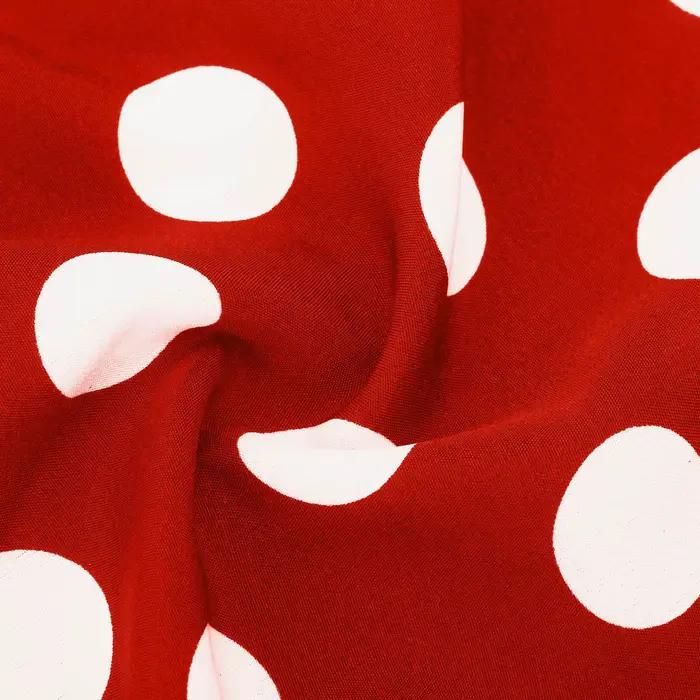 Meilleure Vente Jupe Longue Élégante Femme Taille Haute Vintage à Pois Ample Style Swing Tenue Quotidienne Urbaine 2026
