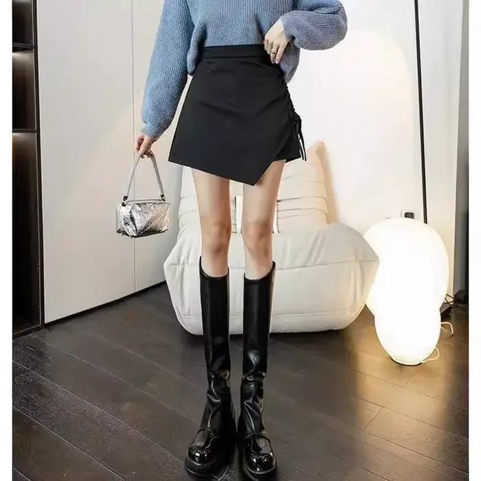 Fanceey nouvelle jupe taille haute pour femmes minceur