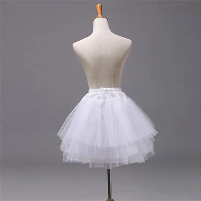 Nouvelle jupe courte vintage à 3 couches en organza bouffant