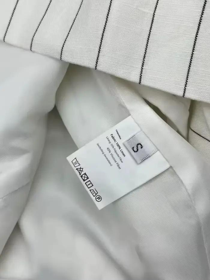 Ensemble élégant deux pièces : gilet sans manches en lin et jupe longue