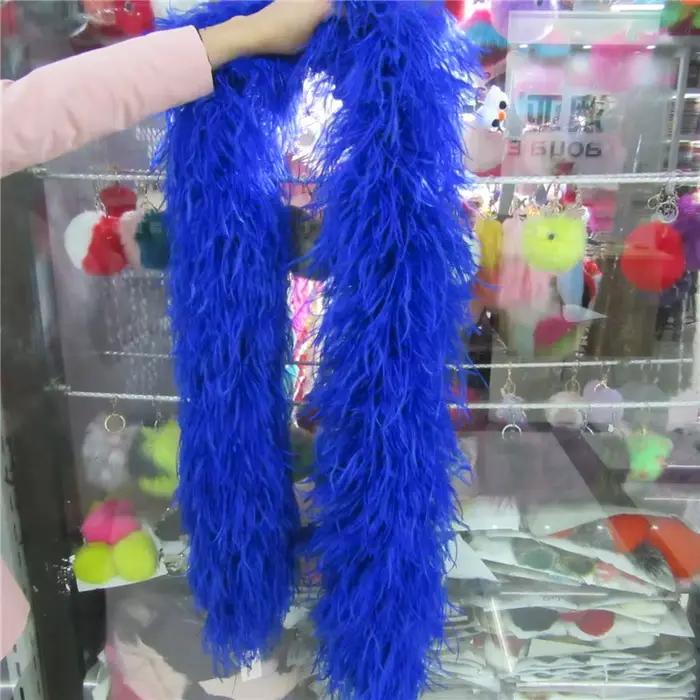 YY-tesco-Jupe Boa en plumes d'autruche, Costumes de garniture pour la fête, Châle, Artisanat, Boa en plumes de rose dans les décorations de mariage, 2 mètres, 2006